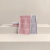 Checkered pattern pure cotton absorbent towel, home bathroom face wash and hand towel details Picture